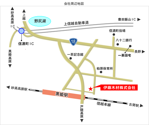 伊藤木材周辺地図